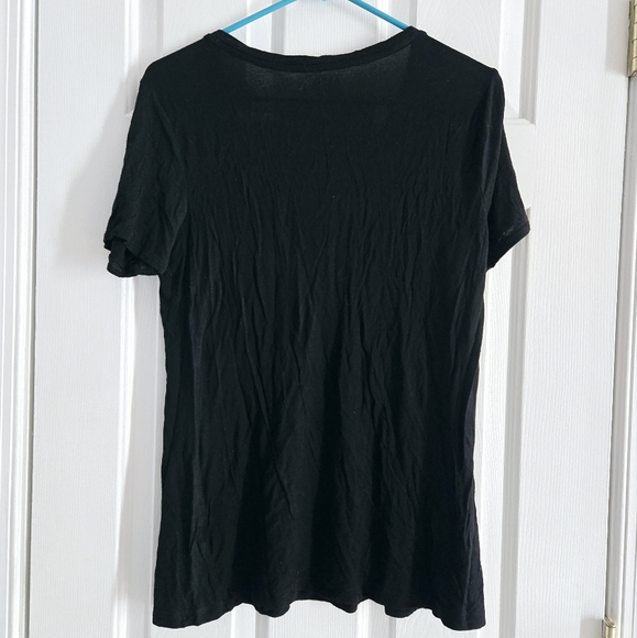 Apt. 9 Women's Black V-Neck Top size medium - Picture 2 of 4